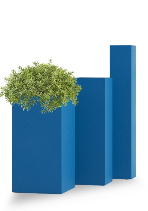 Кашпо CONCRETIKA COLONNA CLASSIC COBALT