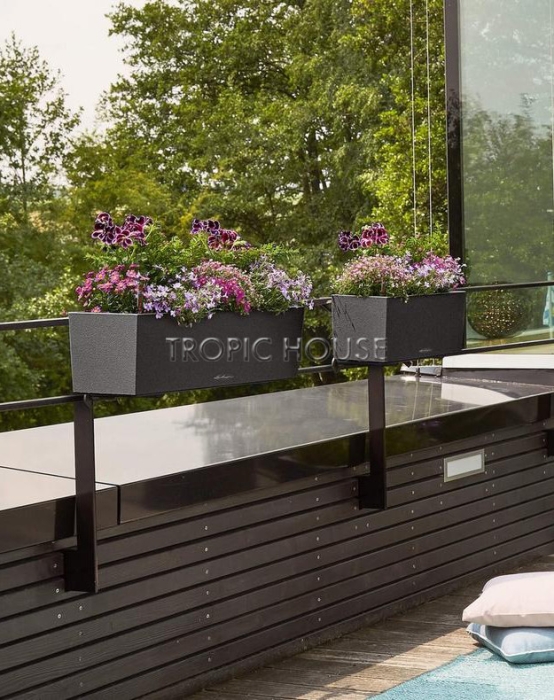 Кашпо LECHUZA BALCONERA Stone 50х19 см