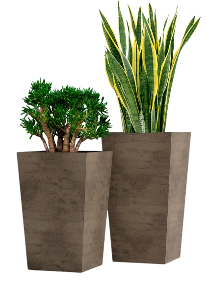 Кашпо CONCRETIKA CONIC SMOKEY GREY