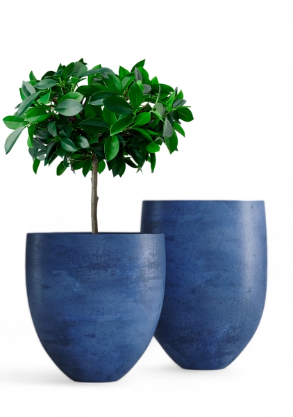 Кашпо CONCRETIKA BARREL BLUEBERRY