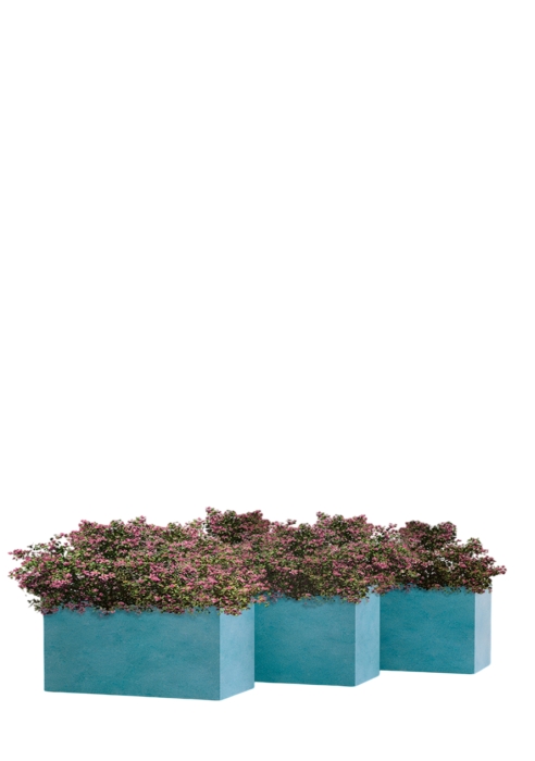 Кашпо CONCRETIKA BALCONY CLOUDY BLUE