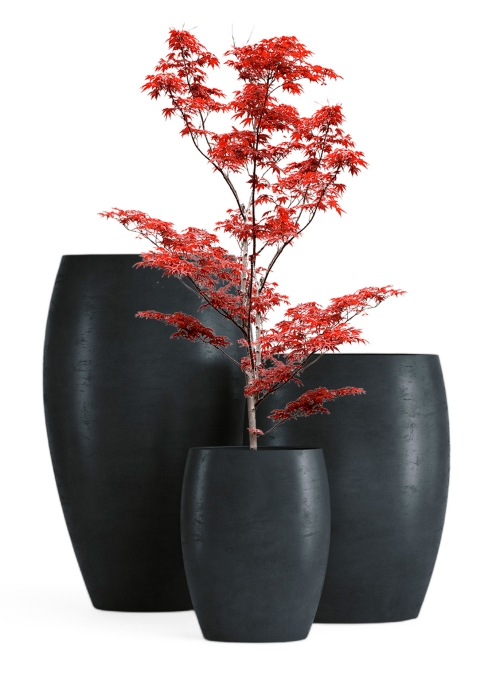 Кашпо CONCRETIKA OVAL ANTHRACITE