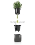Кашпо LECHUZA ЗЕЛЕНАЯ СТЕНА Home Kit Glossy 14х13.5 см