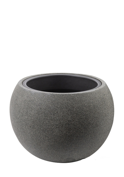 Кашпо Globe Rock2-grey