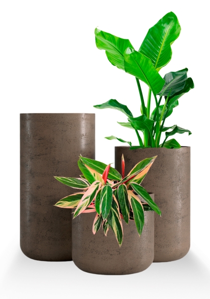 Кашпо CONCRETIKA TOPPER SMOKEY GREY