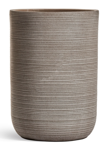 Кашпо TREEZ ERGO, TreeLine, Высокий цилиндр, Капучино