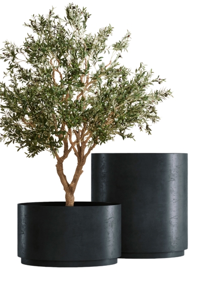Кашпо CONCRETIKA CYLINDERXL ANTHRACITE