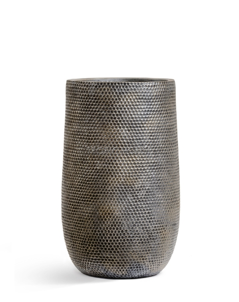 Кашпо TREEZ ERGO, Высокая чаша, Серебро с золотой патиной