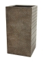 Кашпо Nobilis Marco "Fishbone fossil wood Column" (файкостоун), 43х43хH80 см