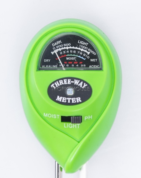 Прибор для измерения влажности почвы, салатовый (круглый)