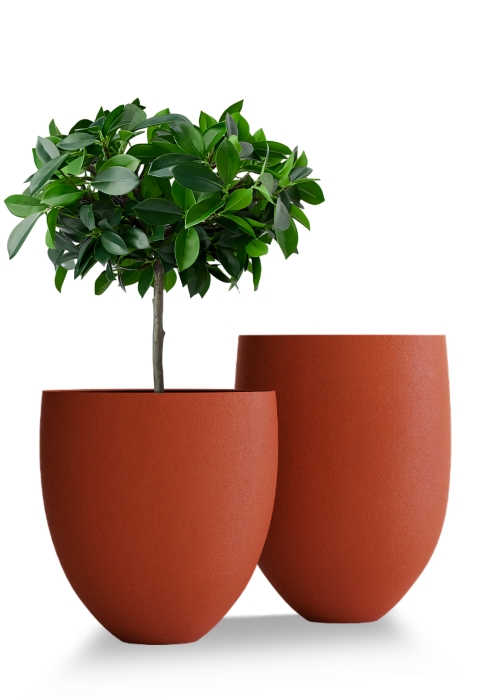 Кашпо CONCRETIKA BARREL TERRACOTTA