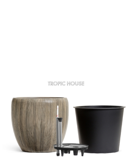 Кашпо TREEZ Effectory, Конус-Чаша , Капучино