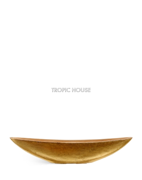 Кашпо TREEZ Effectory, Ваза-Лодка, Сусальное золото