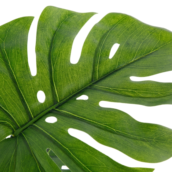 Растение искусственное в кашпо "Монстера люкс", H90 см, 7 листьев