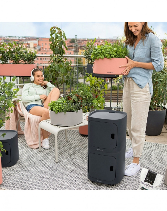 Кашпо LECHUZA PILA Color Storage 35х33 см