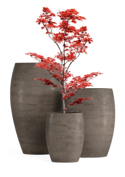 Кашпо CONCRETIKA OVAL SMOKEY GREY