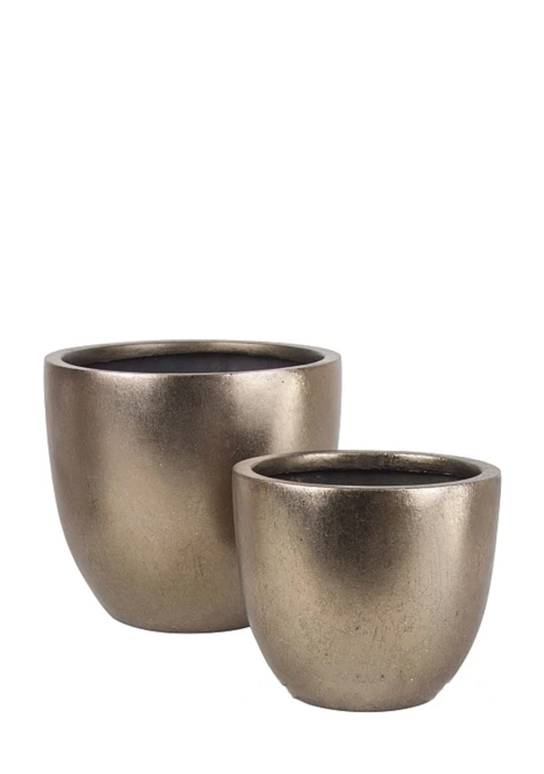 Кашпо Nobilis Marco Pa-silverbrown Round