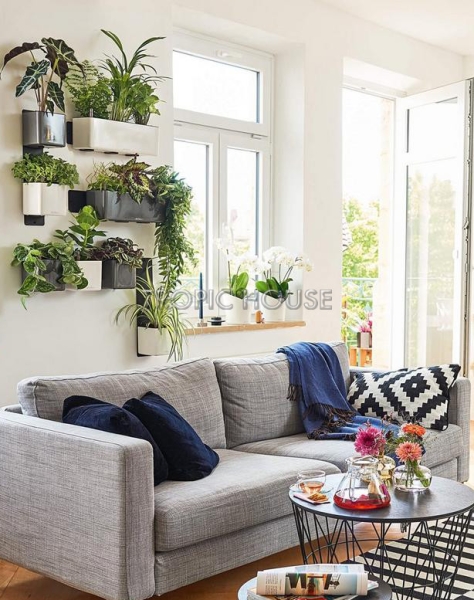 Кашпо LECHUZA ЗЕЛЕНАЯ СТЕНА Home Kit Glossy 14х13.5 см