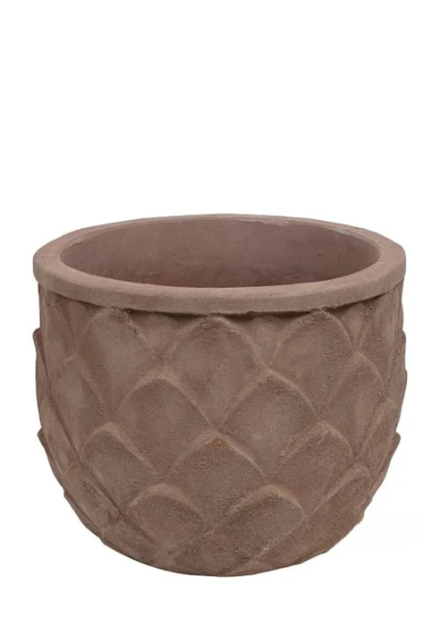 Кашпо Nobilis Marco "Anterra Leaves Jar" (терракота), D29хH24 см