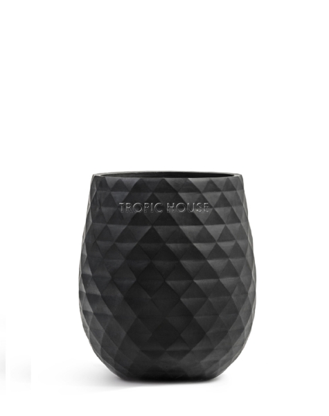 Кашпо TREEZ ERGO, Округлая чаша, Антрацит