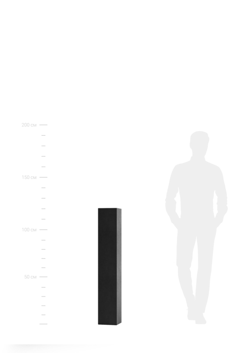 Кашпо CONCRETIKA COLONNA NERO