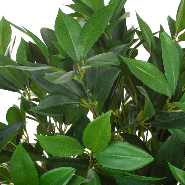 Дерево искусственное в кашпо "Балеарский Самшит", Н152 см, 2 головы, 1500 листьев