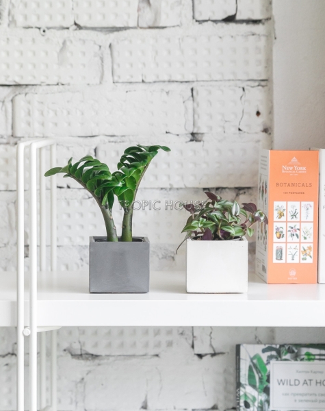 Кашпо бетонное настольное ТН 21