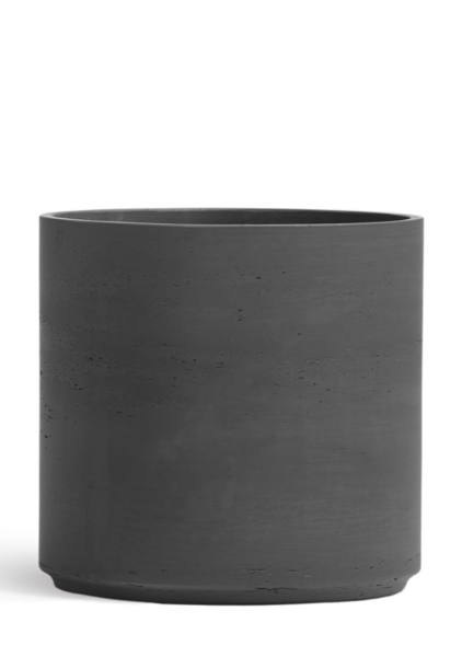 Кашпо TREEZ ERGO, Цилиндр, Тёмно-серый бетон