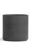 Кашпо TREEZ ERGO, Цилиндр, Тёмно-серый бетон