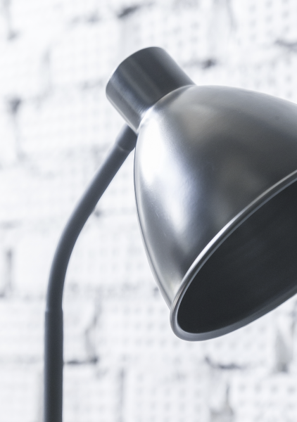 Торшер для фитолампы напольный черный