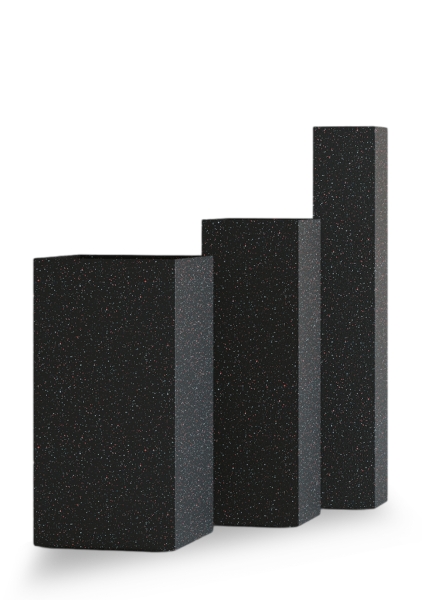 Кашпо CONCRETIKA COLONNA EGG BLACK