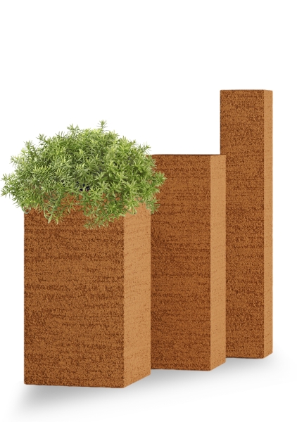 Кашпо CONCRETIKA COLONNA EROSIA OCHRE