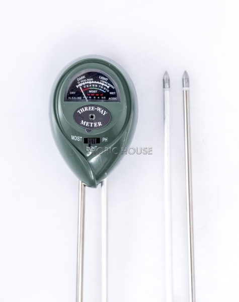 Прибор для измерения влажности почвы, темно-зеленый (круглый)