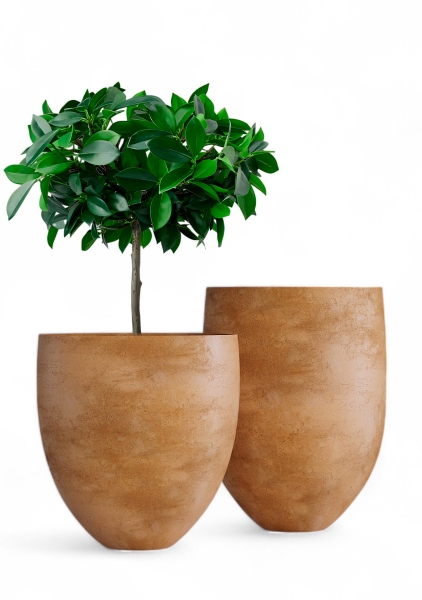 Кашпо CONCRETIKA BARREL CLASSIC CLAY