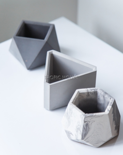 Кашпо бетонное настольное ТН 02