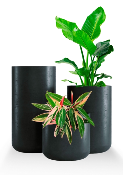 Кашпо CONCRETIKA TOPPER ANTHRACITE