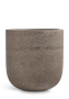 Кашпо TREEZ Эрго Хард Рок Цилиндрическая Чаша Песок cерый беж д-33, в-31 см