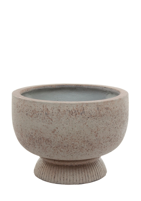 Кашпо Nobilis Marco "Plain grey stone Cup" (файкостоун), D53хH38 см