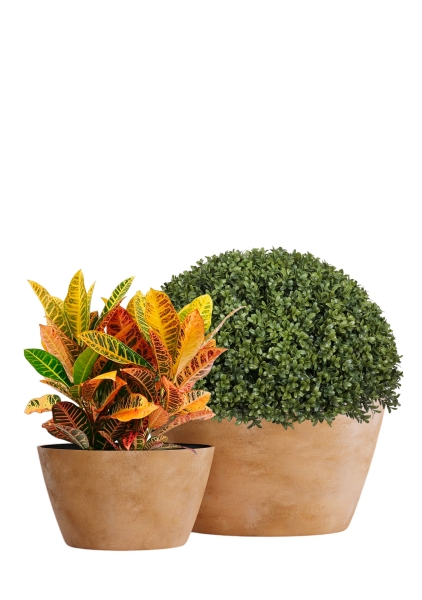 Кашпо CONCRETIKA BOWL CLASSIC CLAY