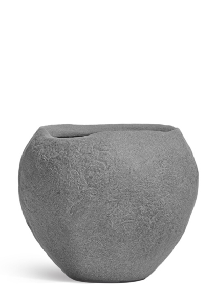 Кашпо TREEZ Effectory, Organic, Сфера, Серый ледник