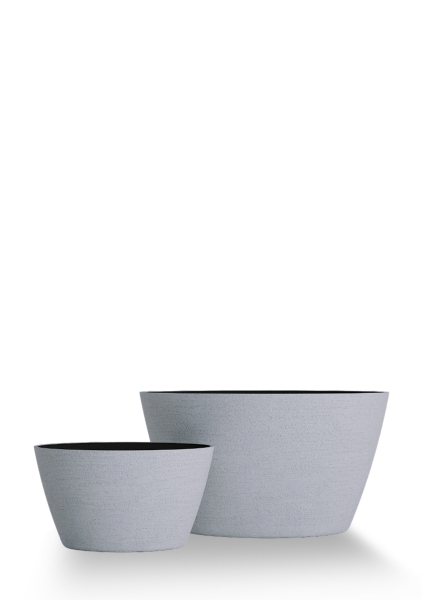 Кашпо CONCRETIKA BOWL EROSIA WHITE