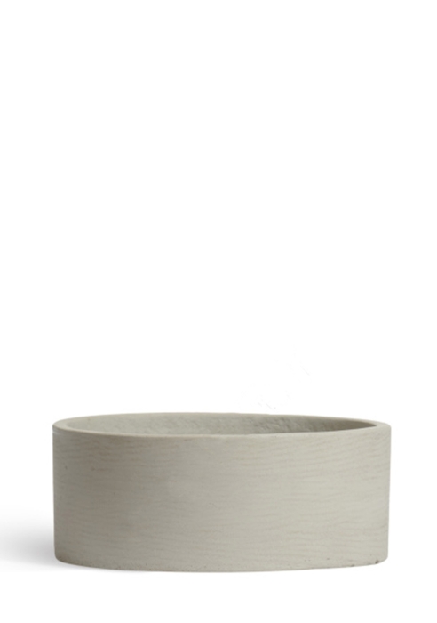 Кашпо TREEZ ERGO, Низкий цилиндр, Белый песок