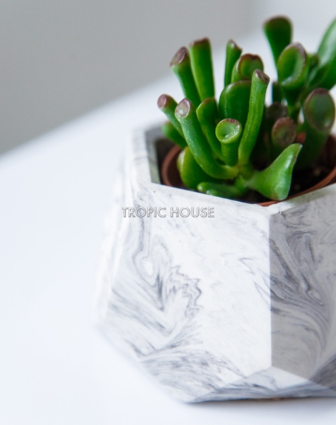 Кашпо бетонное настольное ТН 06