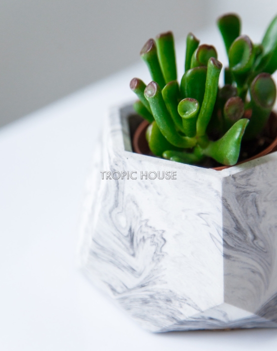 Кашпо бетонное настольное ТН 06