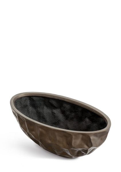 Кашпо TREEZ Effectory, Высокая лодка, Чернёная бронза