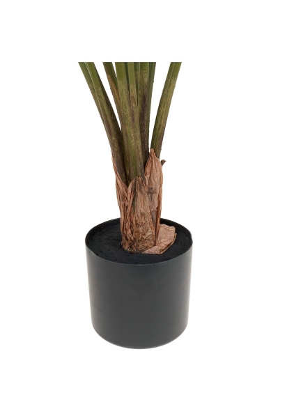 Растение искусственное в кашпо "Калатея", H100 см, 15 веток