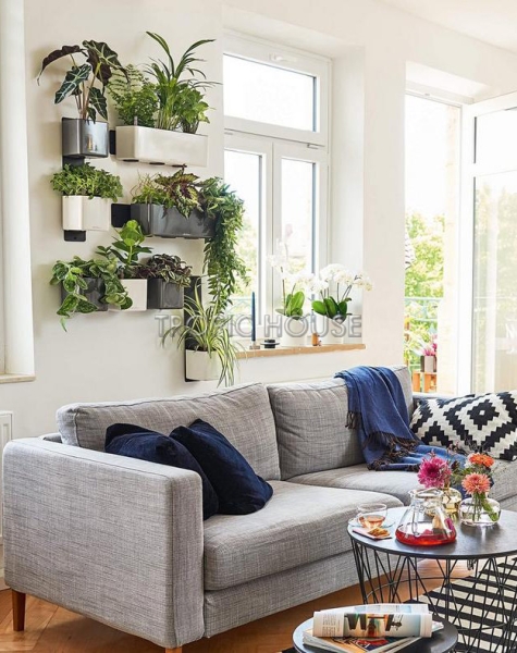 Кашпо LECHUZA CUBE Glossy Triple 14х13.5 см