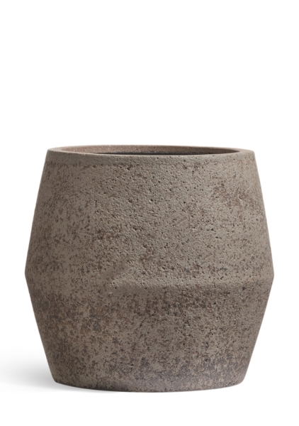 Кашпо TREEZ ERGO, Ромбовидная чаша, Песок серый беж