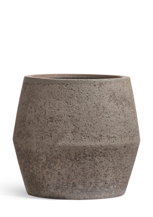 Кашпо TREEZ ERGO, Ромбовидная чаша, Песок серый беж