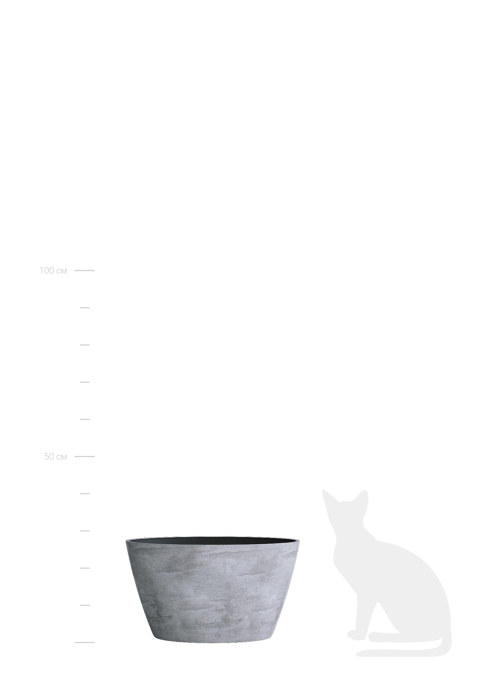 Кашпо CONCRETIKA BOWL CONCRETE GREY LIGHT